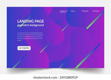 Landing page vector design in eps 10