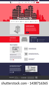 landing page vector graphic design
