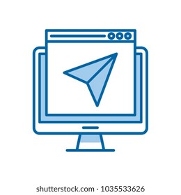 Landing page vector icon