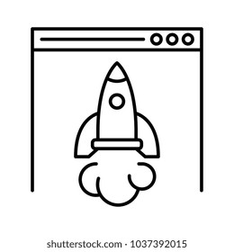 landing page vector icon