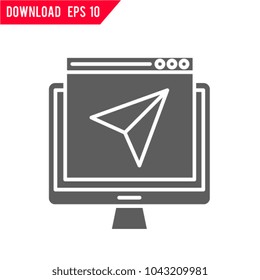 Landing page vector icon