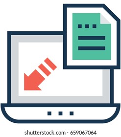 Landing page Vector Icon
