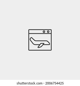Landing page vector icon illustration sign
