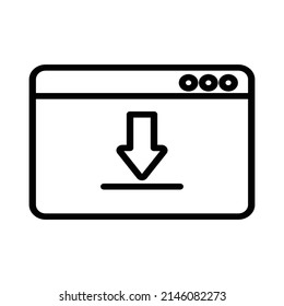 landing page Vector icon which is suitable for commercial work and easily modify or edit it

