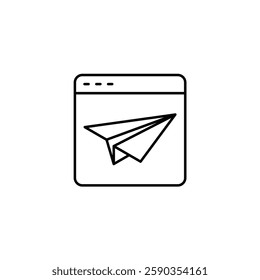 Landing Page vector line icon icons design