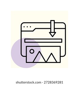 Vector de página de destino, píxel perfecto, archivo de ilustrador 