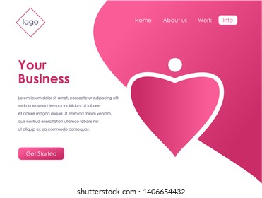 Landing page vector template, Modern flat design concept of web page design for website and mobile website. Easy to edit and customize. Vector illustration - Vector