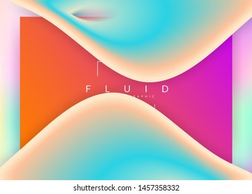 Landing page. Vibrant interface, app composition. Vivid gradient mesh. Holographic 3d backdrop with modern trendy blend. Landing page with liquid dynamic elements and fluid shapes.