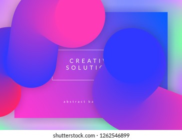 Landing page. Vivid gradient mesh. Colorful ui, mobile layout. Holographic 3d backdrop with modern trendy blend. Landing page with liquid dynamic elements and fluid shapes.
