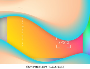 Landing page. Vivid gradient mesh. Business website, ui design. Holographic 3d backdrop with modern trendy blend. Landing page with liquid dynamic elements and fluid shapes.