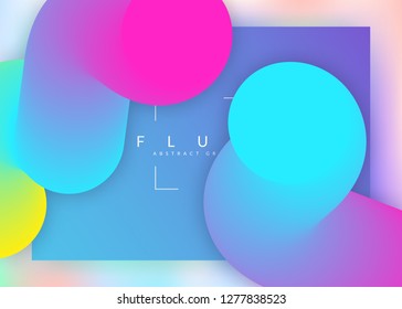 Landing page. Vivid gradient mesh. Business screen, ui design. Holographic 3d backdrop with modern trendy blend. Landing page with liquid dynamic elements and fluid shapes.