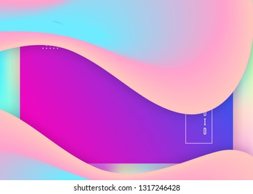 Landing page. Vivid gradient mesh. Holographic 3d backdrop with modern trendy blend. Molecular interface, website composition. Landing page with liquid dynamic elements and fluid shapes.
