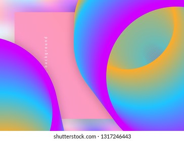 Landing page. Vivid gradient mesh. Cosmic mobile, app template. Holographic 3d backdrop with modern trendy blend. Landing page with liquid dynamic elements and fluid shapes.