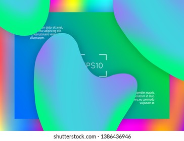 Landing page. Vivid gradient mesh. Holographic 3d backdrop with modern trendy blend. Wavy interface, ui template. Landing page with liquid dynamic elements and fluid shapes.