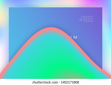 Landing page. Vivid gradient mesh. Holographic 3d backdrop with modern trendy blend. Cosmic app, ui design. Landing page with liquid dynamic elements and fluid shapes.