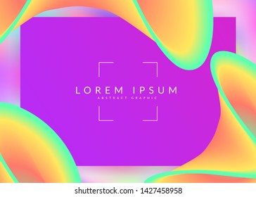 Landing page. Vivid gradient mesh. Holographic 3d backdrop with modern trendy blend. Soft website, mobile composition. Landing page with liquid dynamic elements and fluid shapes.