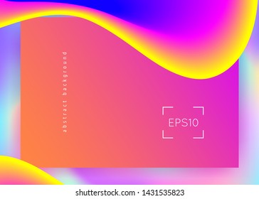 Landing page. Vivid gradient mesh. Bright banner, screen template. Holographic 3d backdrop with modern trendy blend. Landing page with liquid dynamic elements and fluid shapes.