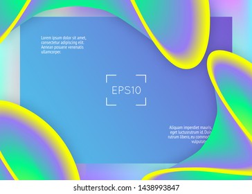 Landing page. Vivid gradient mesh. Bright website, app composition. Holographic 3d backdrop with modern trendy blend. Landing page with liquid dynamic elements and fluid shapes.