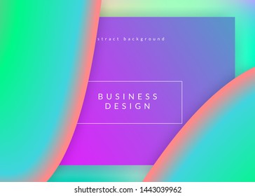 Landing page. Vivid gradient mesh. Creative mobile, app layout. Holographic 3d backdrop with modern trendy blend. Landing page with liquid dynamic elements and fluid shapes.