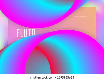 Landing page. Vivid gradient mesh. Wavy website, screen template. Holographic 3d backdrop with modern trendy blend. Landing page with liquid dynamic elements and fluid shapes.