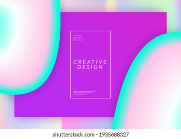 Landing page. Vivid gradient mesh. Neon mobile, app composition. Holographic 3d backdrop with modern trendy blend. Landing page with liquid dynamic elements and fluid shapes.