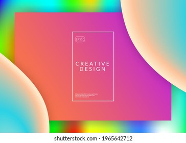 Landing page. Vivid gradient mesh. Business screen, banner composition. Holographic 3d backdrop with modern trendy blend. Landing page with liquid dynamic elements and fluid shapes.