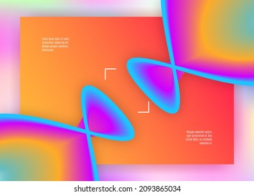 Landing page. Vivid gradient mesh. Minimal interface, app layout. Holographic 3d backdrop with modern trendy blend. Landing page with liquid dynamic elements and fluid shapes.
