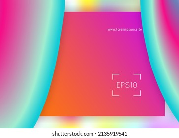 Landing page. Vivid gradient mesh. Holographic 3d backdrop with modern trendy blend. Pop interface, mobile design. Landing page with liquid dynamic elements and fluid shapes.