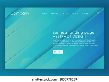 landing page web blue background abstract gradient shape vector