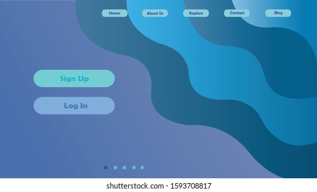 A landing page web design