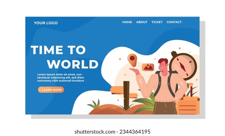 Landing Page Web Travel Time To World
