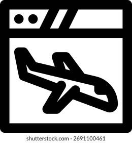 Página de destino, Web, Sitio web Icono de contorno