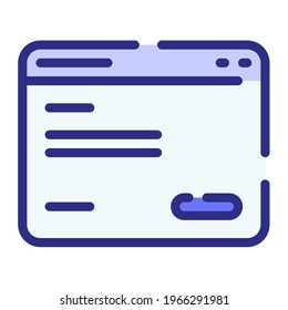 landing page web website single isolated icon with dash or dashed line style