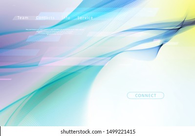 Landing page for a website. Asbtract background illustration. Graphic concept for your design.