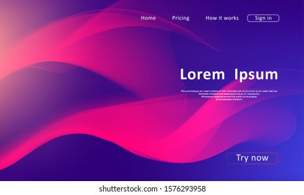 Landing page for a website. Asbtract background illustration. Graphic concept for your design.