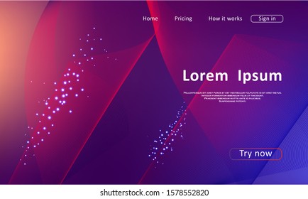 Landing page for a website. Asbtract background illustration. Graphic concept for your design.