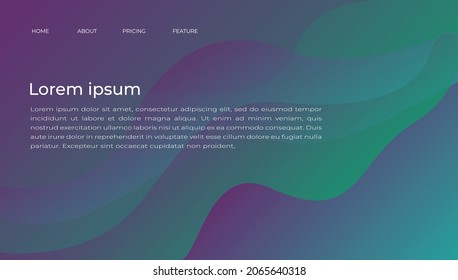 Landing page website can be use for twitch, banner, flayer, social media template and more