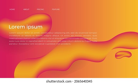 Landing page website can be use for twitch, banner, flayer, social media template and more