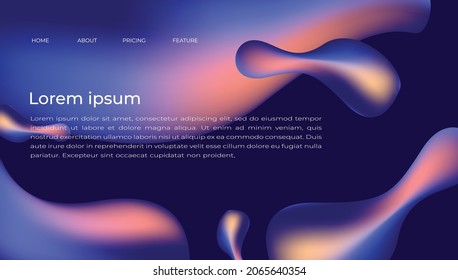 Landing page website can be use for twitch, banner, flayer, social media template and more