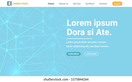 Landing page for website, Internet Connection concept