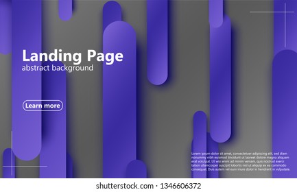 Landing page. Website template. Abstract background. Web design landing page. Trendy gradient poster. Vector illustration.