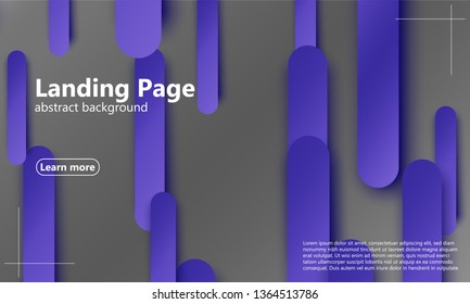 Landing page. Website template. Abstract background. Web design landing page. Trendy gradient poster. Vector illustration.