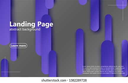 Landing page. Website template. Abstract background. Web design landing page. Trendy gradient poster. Vector illustration.