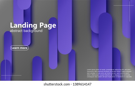 Landing page. Website template. Abstract background. Web design landing page. Trendy gradient poster. Vector illustration.