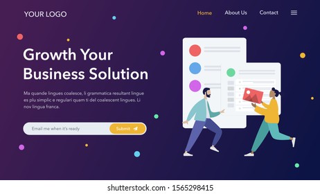 Landing page website template designs. Vector illustration concepts of web page design for website and mobile website development. Easy to edit and customize.