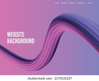 Landing Page Website Template Vector. Abstract colorful gradient. Design for website and mobile, Business Interface, Landing Web Page.