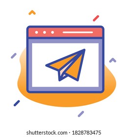 
Página de inicio, sitio web, página web, navegador, iconos vectoriales completamente editables
