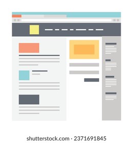 Landing page wireframe design for business. Desktop and mobile one page site layout template. Modern responsive design. UX UI website.