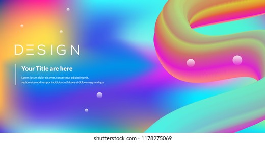 Landing page,3d geometric background,fluid shape illustration