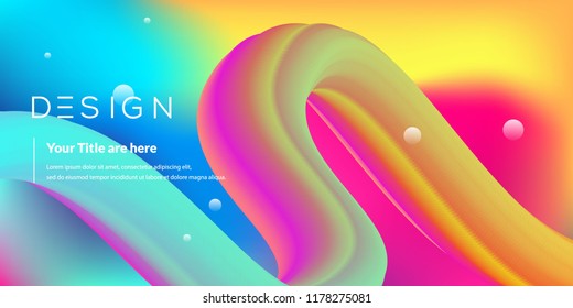 Landing page,3d geometric background,fluid shape illustration